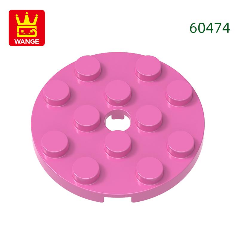 64Pcs/lot 60474 Round 4x4 featuring Pin Hole Construction Bricks Moc Technical Accessories Works With featuring Brick Toy Kids Gift Idea