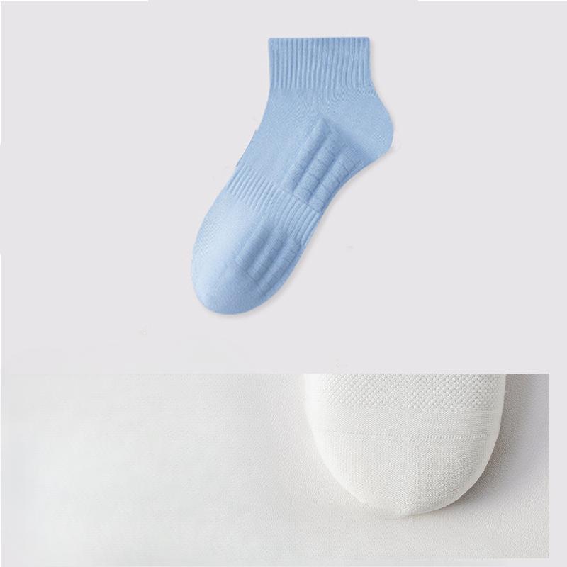 Men's Socks, Short Socks for Spring and Summer, Thin Antibacterial Cotton Socks, Deodorizing, Sweat-absorbing, Massaging Base Sports Socks