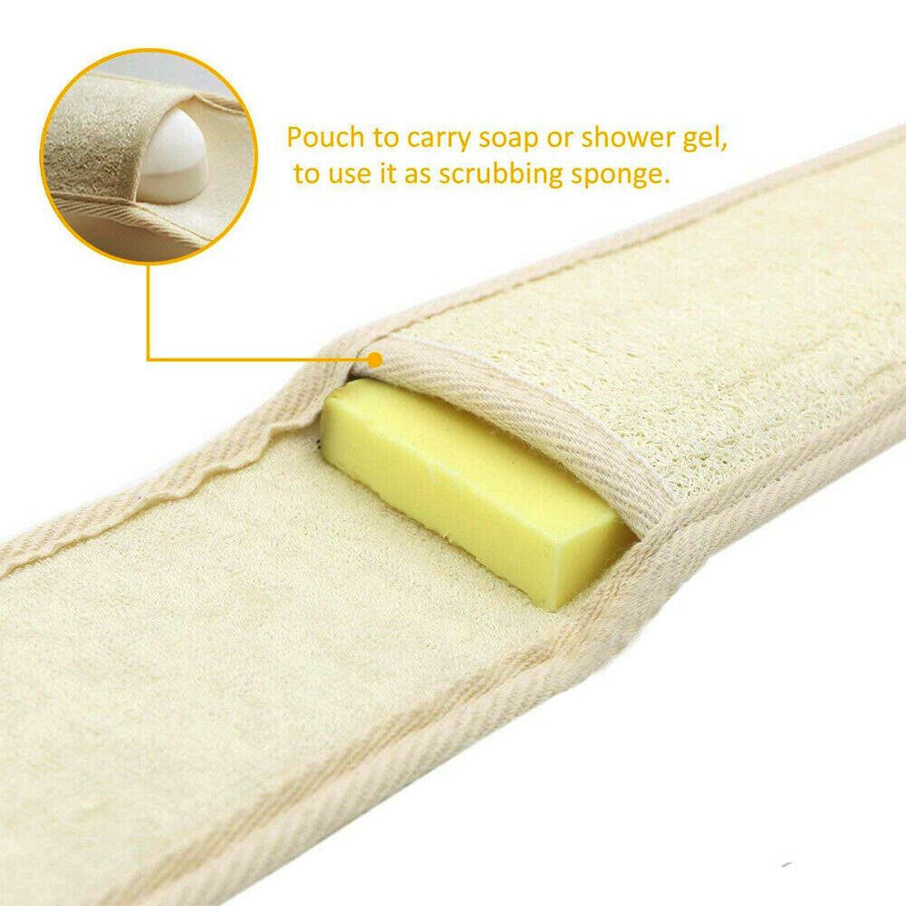 Soft Loofah Exfoliating Bathing Accessories Back Scrubber Shower Brush Massage Brush Bath Strap