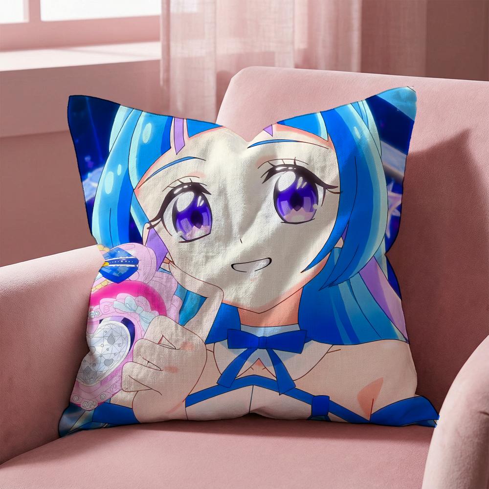 Federa Cuscino Multi-Scena Reversibile, Morbida e Resistente per Uso Quotidiano - You and Idol Pretty Cure
