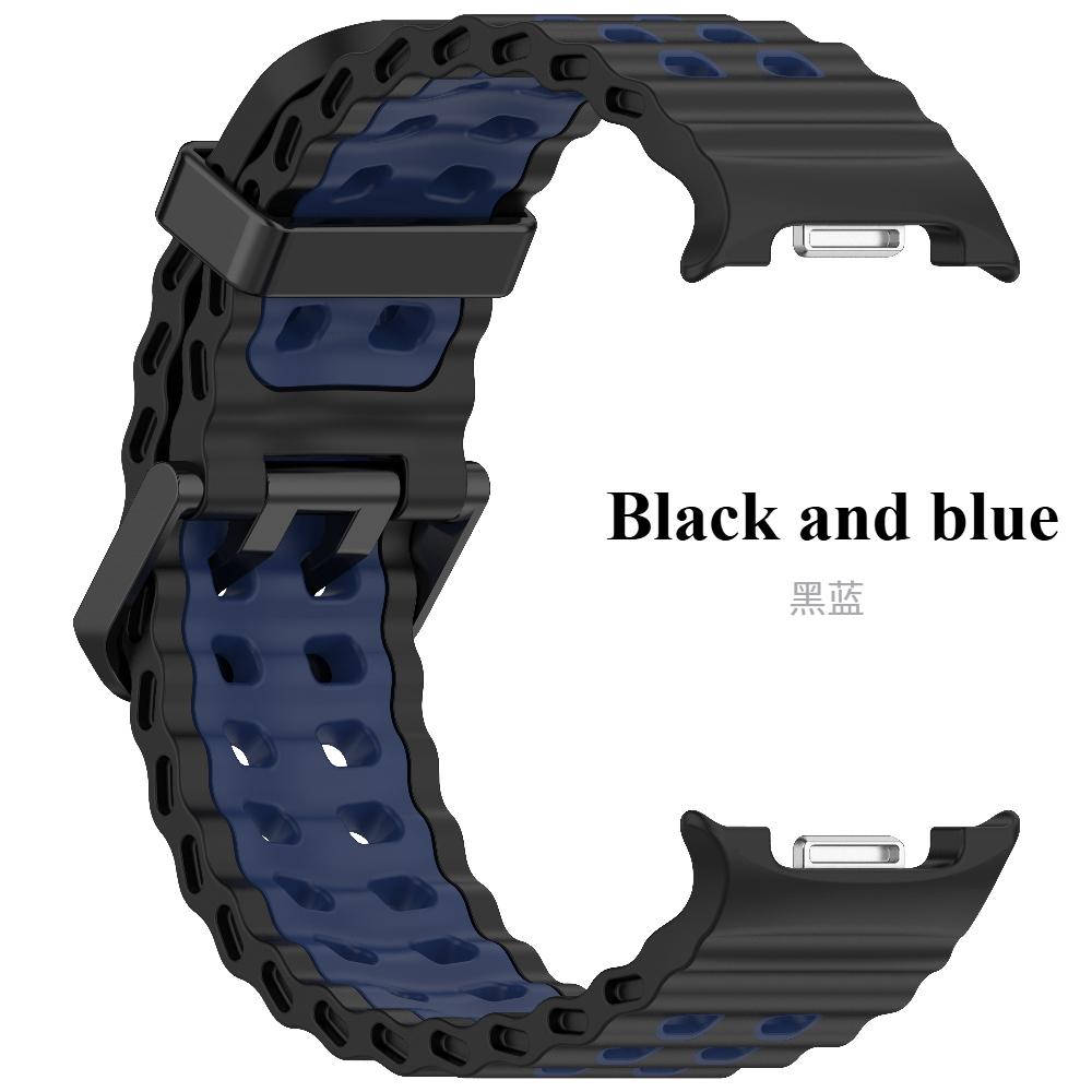 Marineband Für Samsung Galaxy Watch 8 Classic Zubehör Zweifarbige Sport Silikon Armband Galaxy Watch 8 40MM 44mm Armbänder