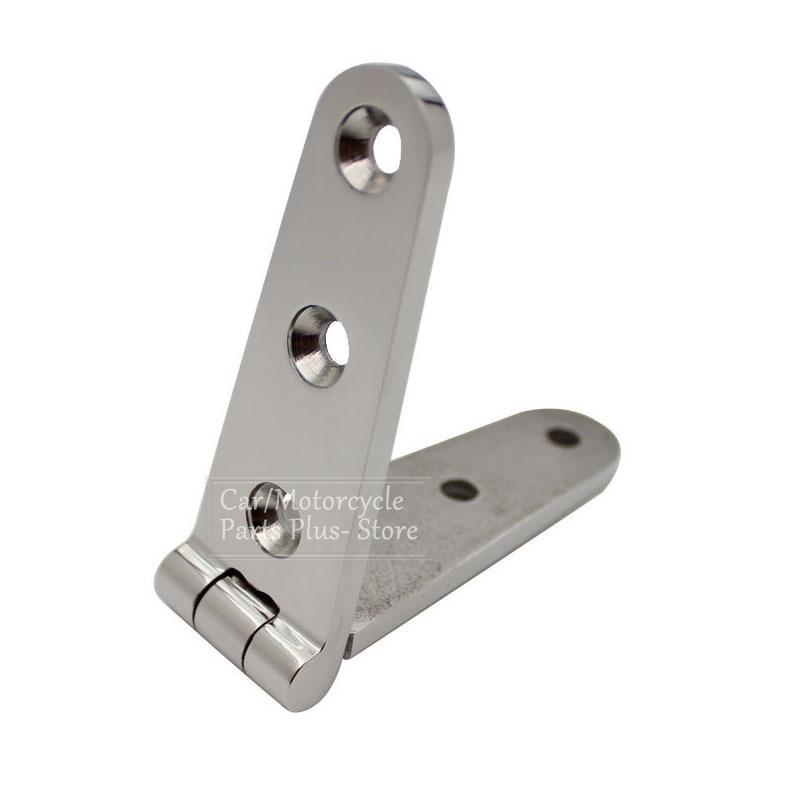 2pcs Stainless Steel 316 Strap Hinge With 6 Holes 28x160mm Mirror Polish Marine Boat Hardware Cast Door Strap Hinges