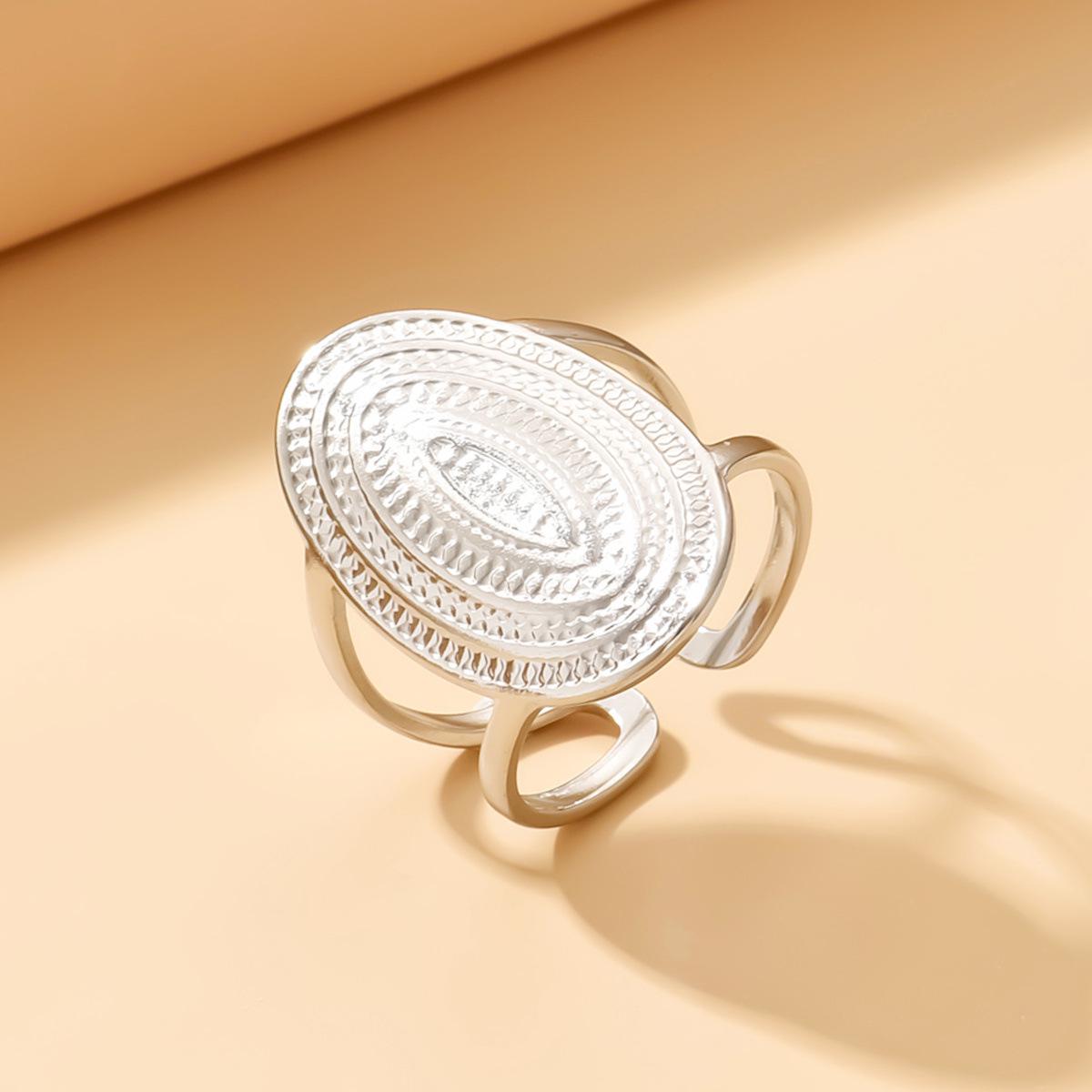 Cross-Border Retro Ethnic Stainless Steel Gold-Plated Women s Ring - Durable Titanium Steel Finger Jewelry