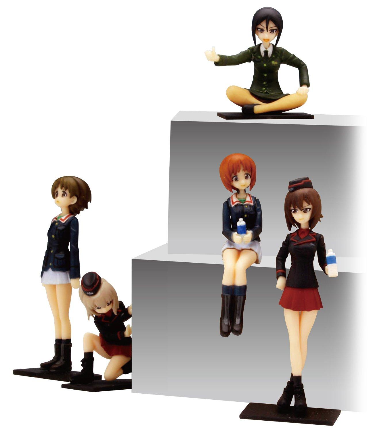 Platz Girls Panzer Oarai Academy x Kuromorimine Academy with Instructor Chono Diorama Figure Set of 5 Figures Taking a Short 1/35 & Girls  Girls   A