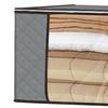 Clothes Storage Bag with Reinforced Handles Zipper Close Large Capacity Blanket Bed Sheets Organizer Foldable Storage Bin