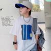 Boys Summer Cotton Short Sleeve T Shirt Breathable Round Neck Casual Top for Kids