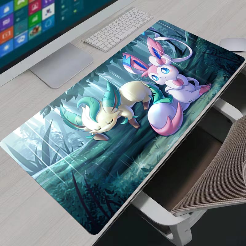 Mouse Pad Laptop Gaming Accessories Carpet Anime Keyboard Pads Ppokemon Sylveon Mousepad PC Mouse Pads Gamer Extended Desk Mat