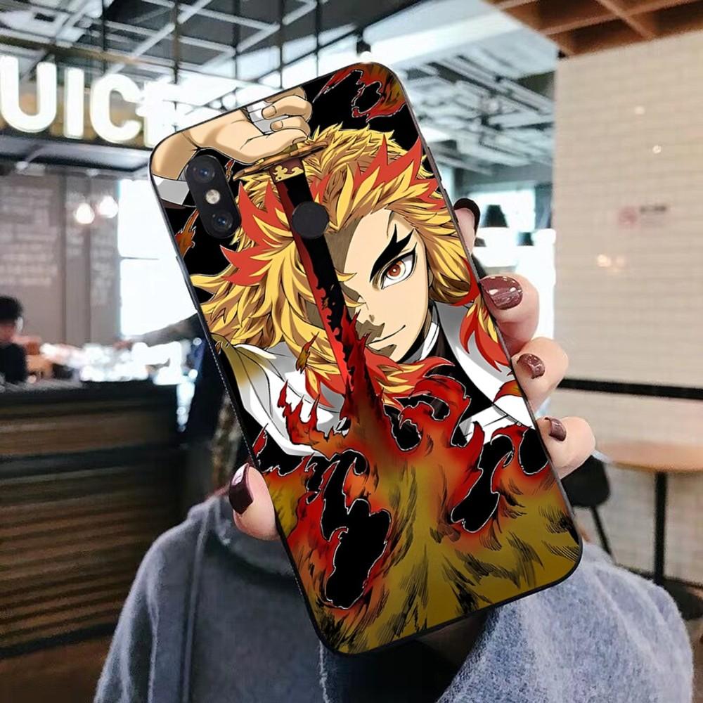 Rengoku Kyojuro Phone Case For Xiaomi Mi 5X 8 9 10 11 12 lite pro 10T PocoX3pro PocoM3 Note 10 pro lite
