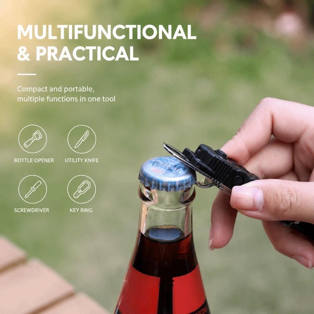 Wear-resistant Outdoor EDC Keychain Steel Material Portable Repair Tools Multi-purpose
