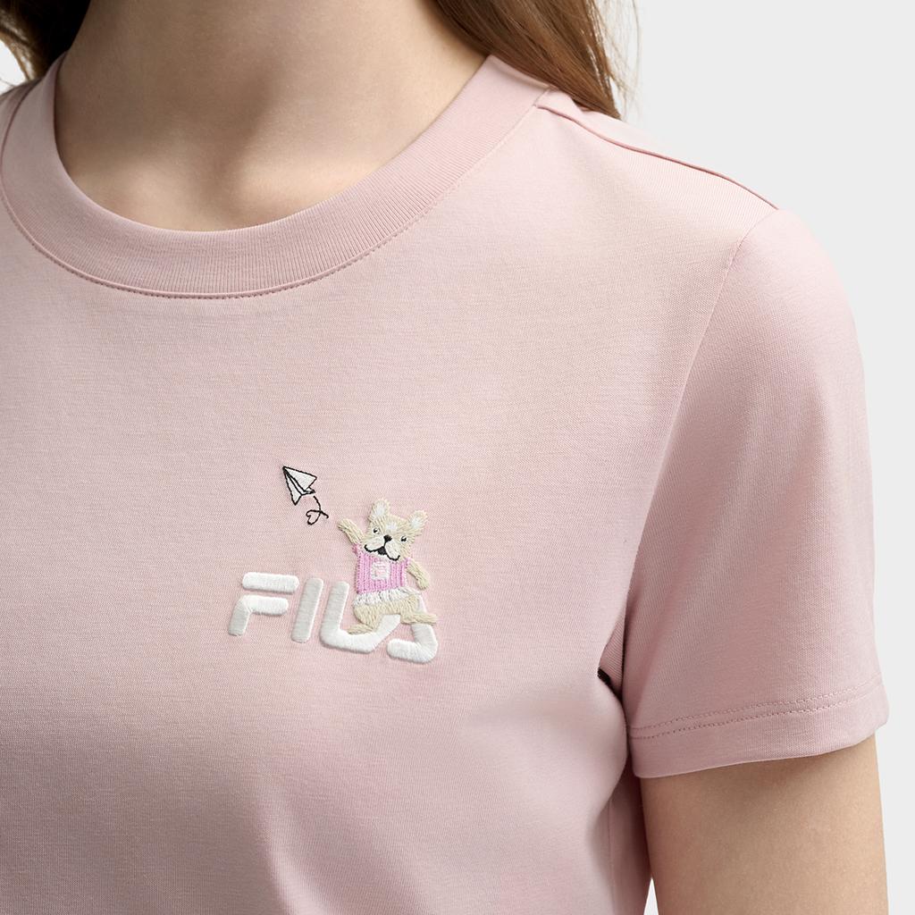 New FILA ORIGINALE T Shirt Women's Bare Pink F51W529109F-PK