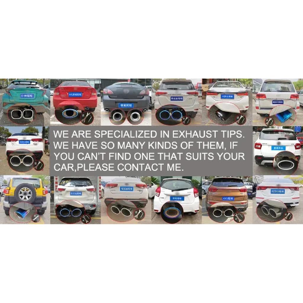 Accessoir De For Toyota 2019-2023 RAV4 Exhaust Tip Muffler End Pipe Protector Stainless Steel Tail Decoration Decorative Tip