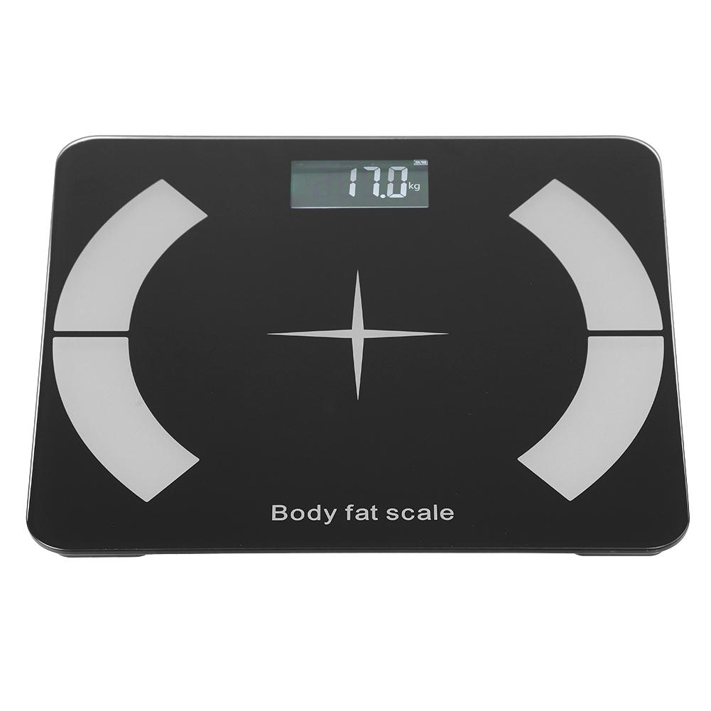 Báscula Bluetooth de Grasa Corporal LCD Digital Báscula de Baño de Peso con Aplicación para Smartphone