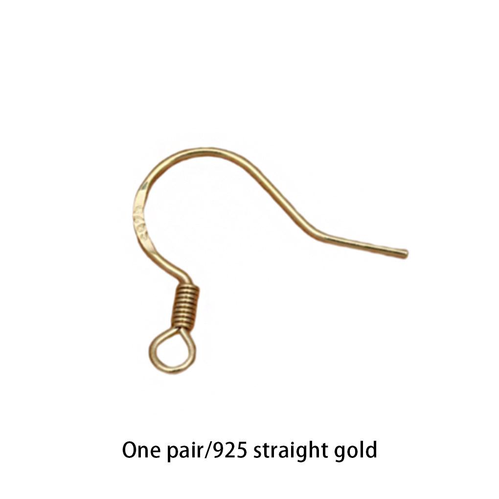 1 Pair Earring Hook Earhook Dangling Earrings Hooks Bead Clasp Fitting Jewelry Making Findings Handicraft Accessory