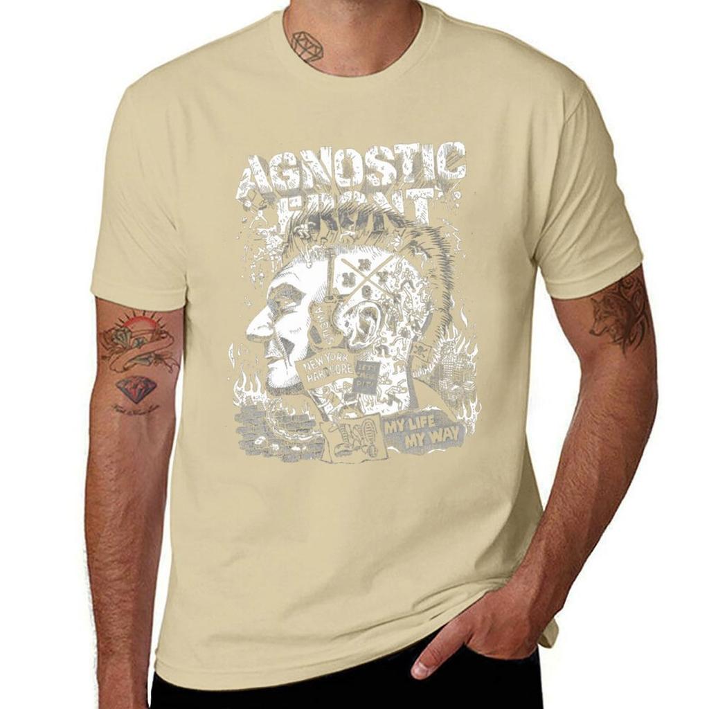 *(&)(Hardcore-Punk ()Agnostisches T-Shirt schnelltrocknende Sommerkleidung individuelles Design dein eigenes Sweat Herren T-Shirts