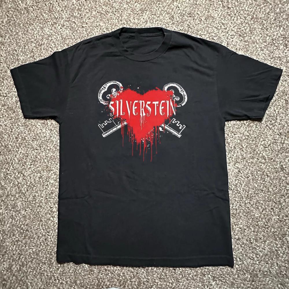 

NEW Silverstein Band logo Gift For Fan Black All Size Shirt AK03 Unisex T-Shirt XXL