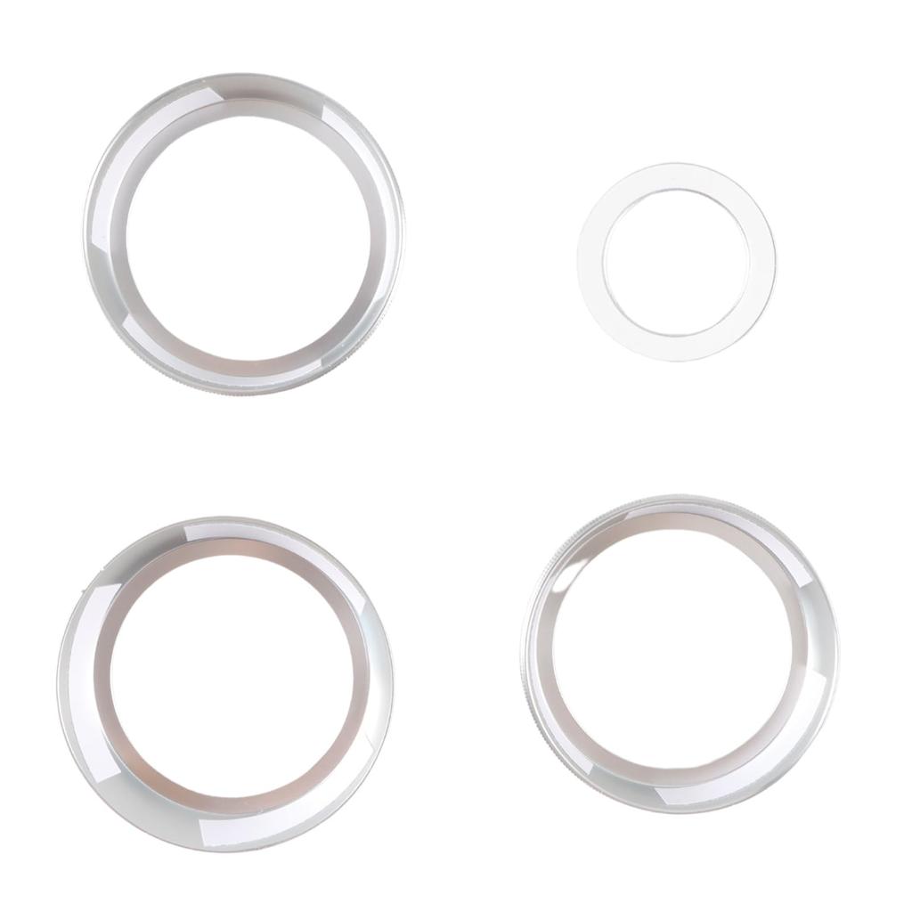 Car Interior Panel HIMARKLIF Aluminum Alloy Air Conditioner Dial Cover Engine Start Ring for Jimny JB64W JB74W Silver