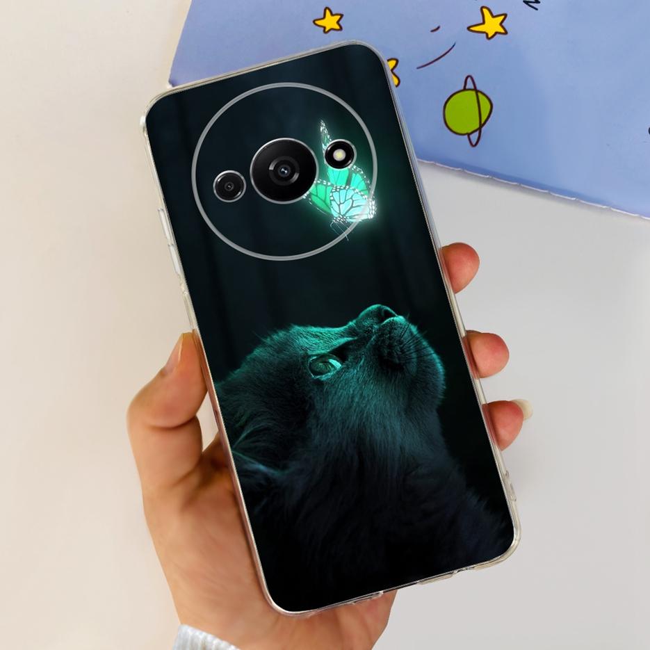 Für Xiaomi Redmi A3 Hülle Stilvolle Bemalte Abdeckung 6,71'' Klare Silikon-Weiche-TPU-Handyhülle Für Xiaomi Redmi A3 RedmiA3 Fundas Capa