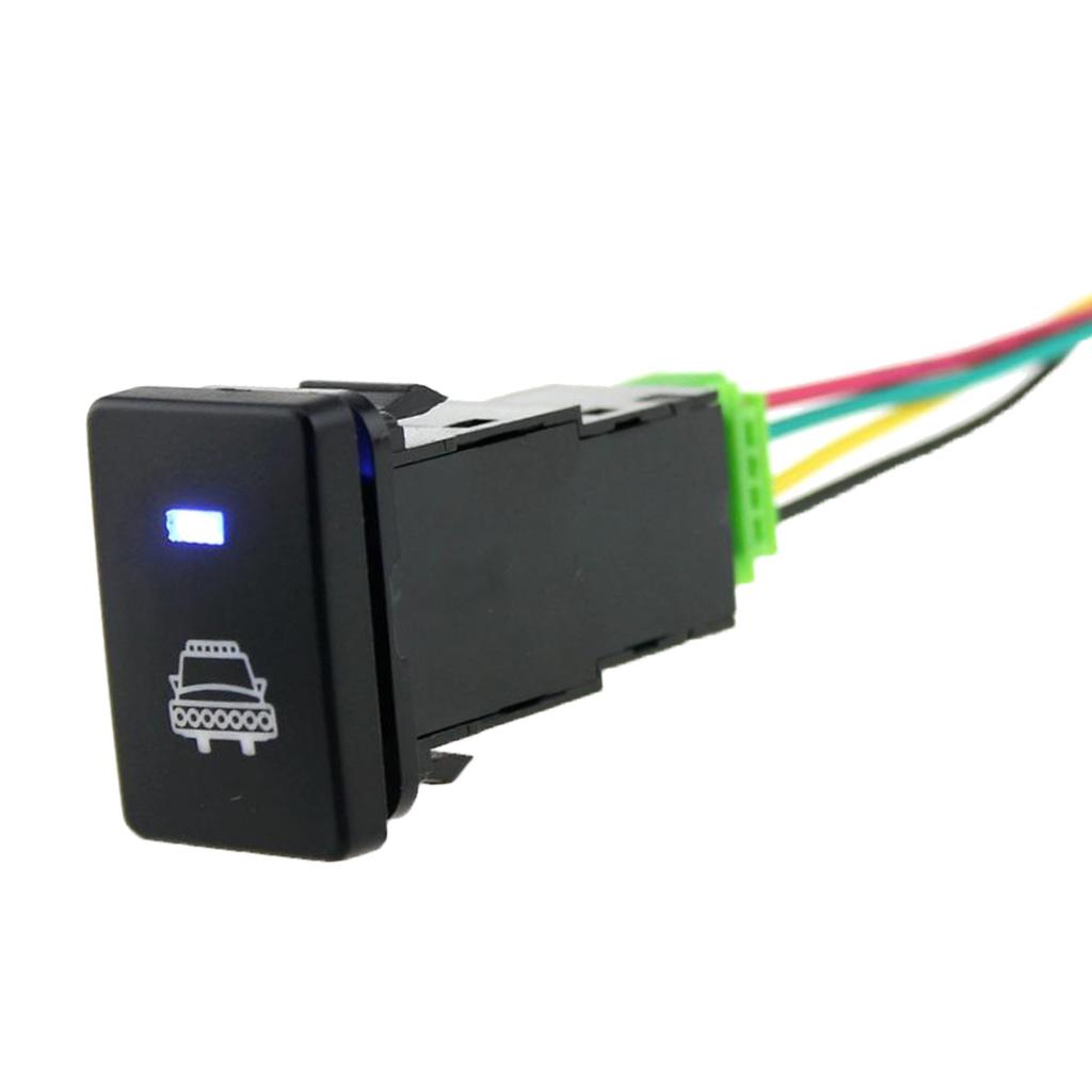 Car 12V Push Button Switch With Headlight Pattern For Camry
