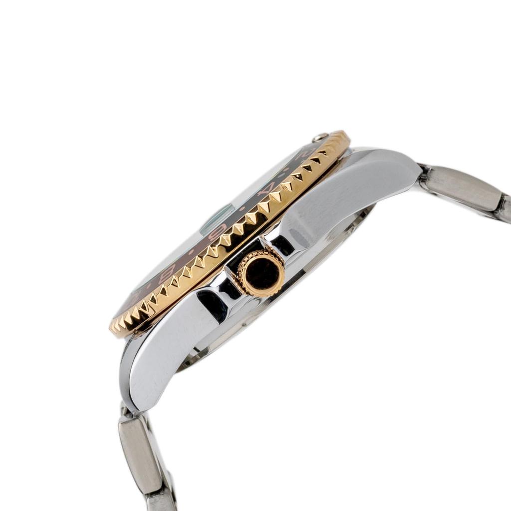 CREPHA Solar Watch Analog Waterproof Date Gold AV-AM386-RDT Men's