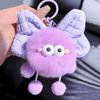 Rex Cute Rabbit Bow Briquettes Elf Action Bag Hanging Cartoon Plush Keychain Toy