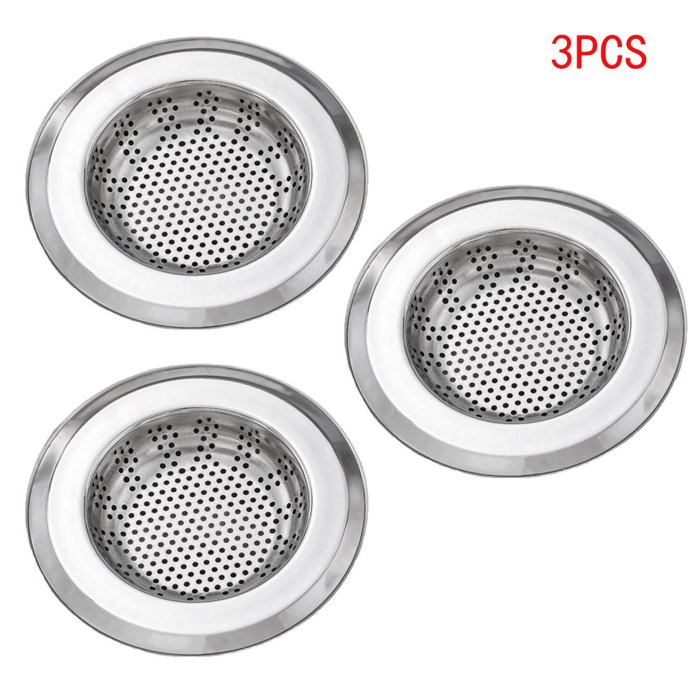 1/2/3 ks Sítko do dřezu Kuchyňský mřížkový filtr Nerezový filtr do odtokového otvoru Síťka Ochrana proti ucpání Kuchyňské příslušenství
