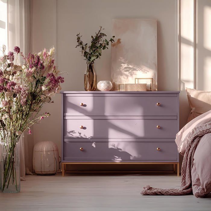 Peinture à la craie - CREATIVE DECO - Lilas - 1L - Mat - Lavable - Idéal Meubles en Bois