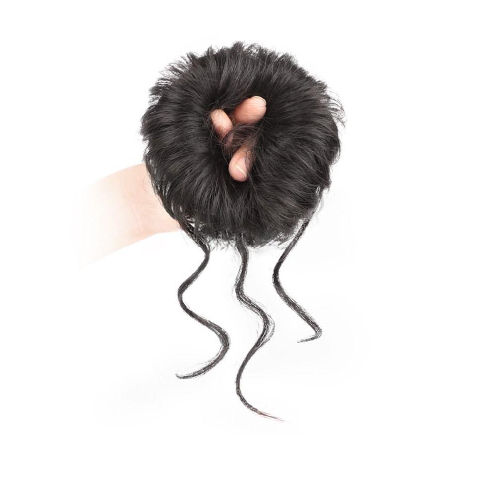 Curly Chignon Kids Messy Hair Bun Hair Extensions False Hair Pieces  for Children