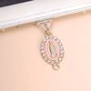 1pc Virgin Mary Charm Phone Dust Plug - Decorative Pendant