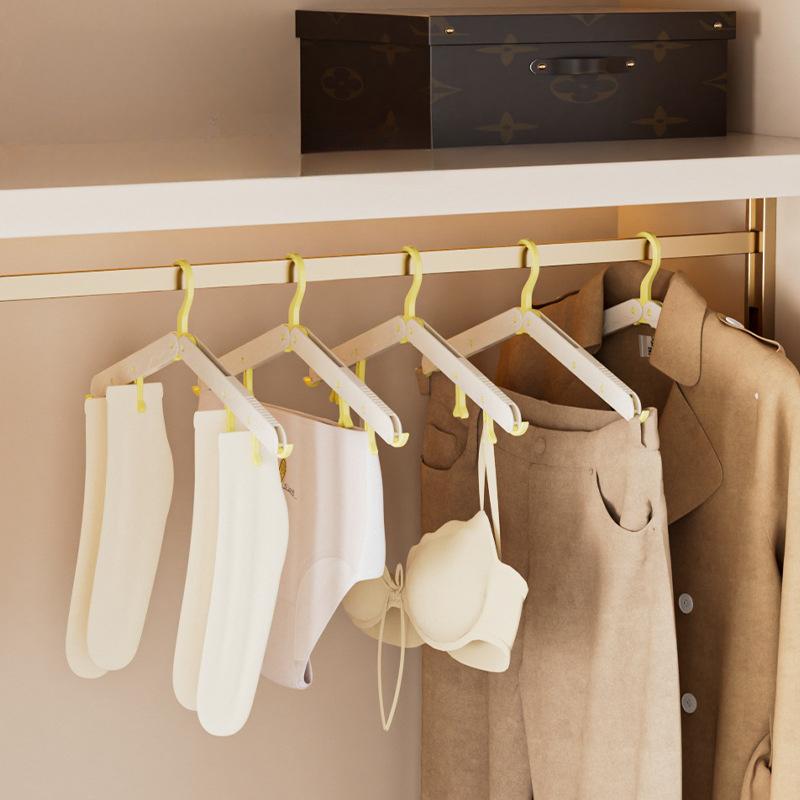 1pcs Folding Clothes Hanger, Travel Clothes Hanger, Outdoor Clothes Drying Tool, Can Be Stored, Dormitory, Hotel Available