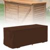 Waterproof Sturdy Covers Outdoor Deck Box Protective Cover Storage Benches Cover(Coffee)