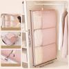 1Pc Special Hanging Compression Storage Bag For Down Jackets, Wall-Mounted Mesh Bag With Metal Hook For Home Wardrobe, Hanging Bag For Large Garments