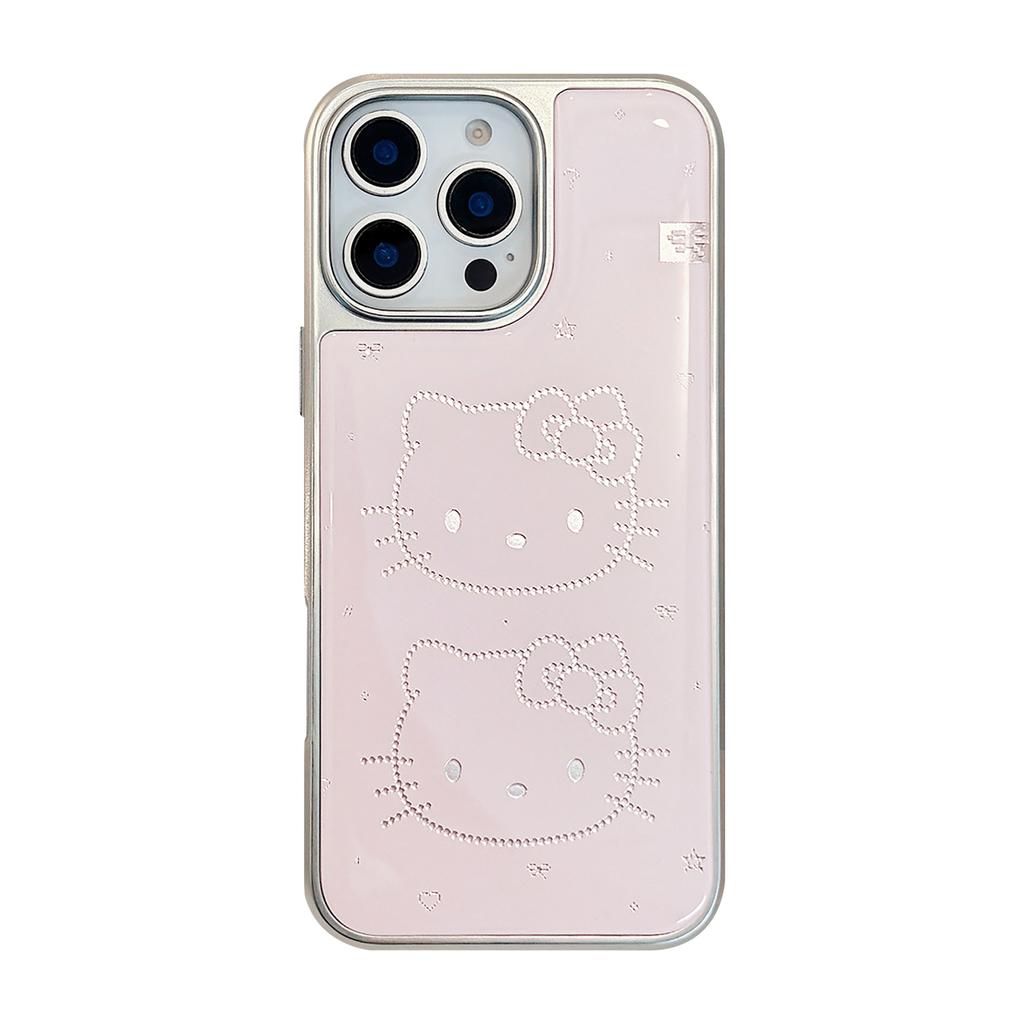 Gilded Epoxy Resin IPhone 16 Cute Cat Design, Suitable for Apple 15 Pro Max and 17 Models, Electroplated Huawei Mate Samsung