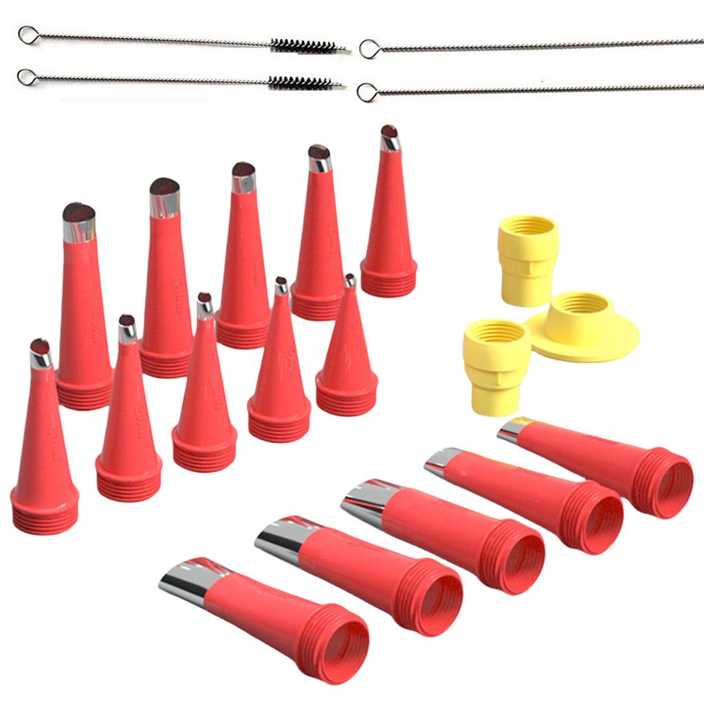 Reusable Caulking Nozzles Tips with Connect Base Stainless Steel Sealant Nozzle Applicator Caulk Nozzle Easy To Use