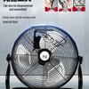 Ventilatore da pavimento silenzioso per impieghi gravosi per cantiere e uso domestico - Forte vento industriale