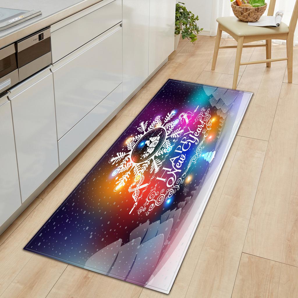 Christmas Kitchen Sand Carpet Doormat Long Floor Mat