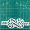 Creative Flat Knot Carbon Steel Die Cuts Rope Metal Cutting Dies Stencil-for DIY Scrapbooking Photo Embossing Mold-D
