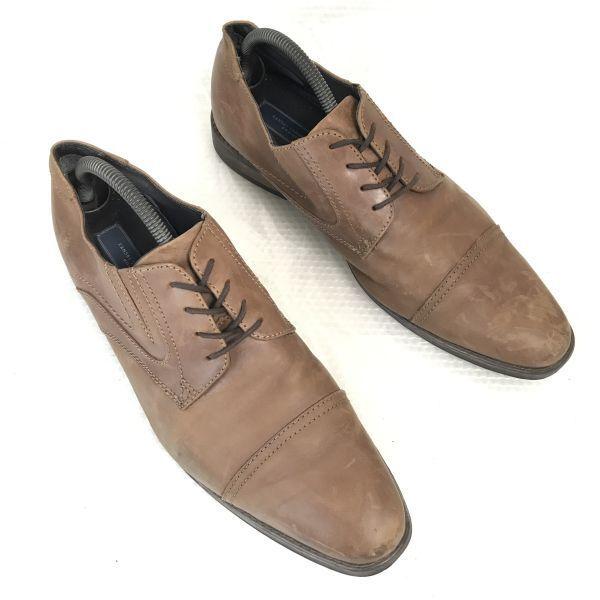 KANSAI YAMAMOTO Leder Schnürschuhe [26.5/Braun] Businessschuhe(GEBRAUCHT)