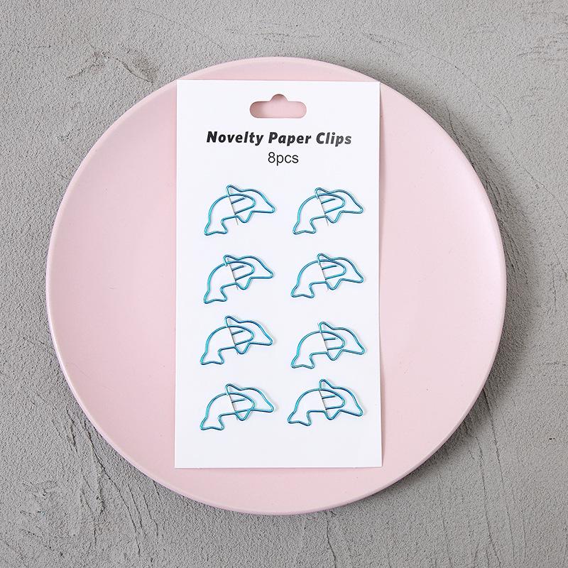 Yaratıcı Oyuk Metal Ataçlar - Ofis, Ders Çalışma ve Kitap Ayracı İçin 8 Adet Eşsiz Öğrenci İğnesi Seti.