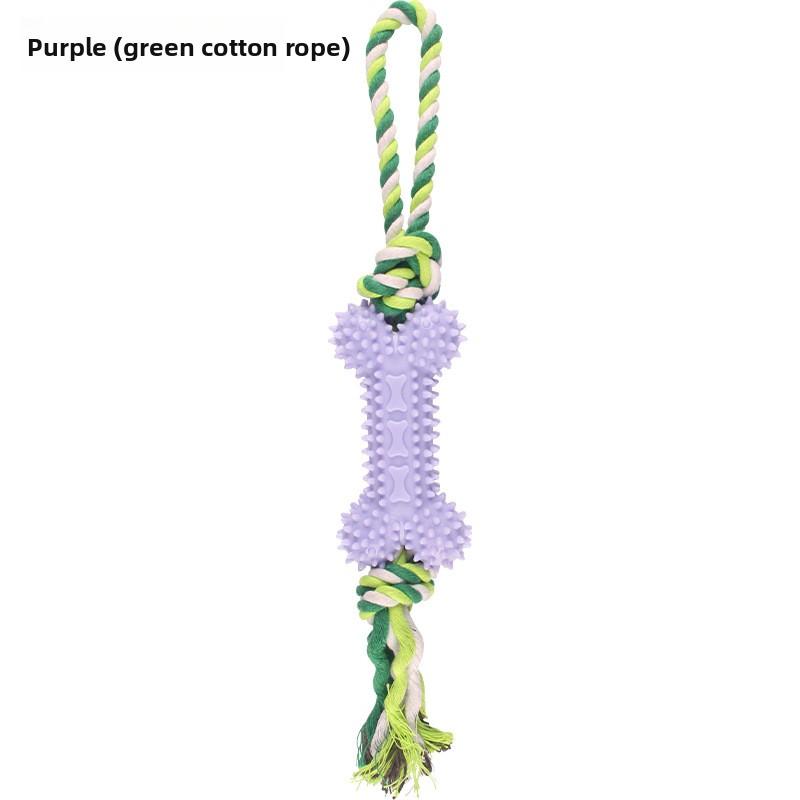 Haustierspielzeug Baumwollseil Knochenform, Verschleißfest, Zahnungs-Seilknoten-Training, Selbstunterhaltendes und Langweiliges Hundespielzeug-Set