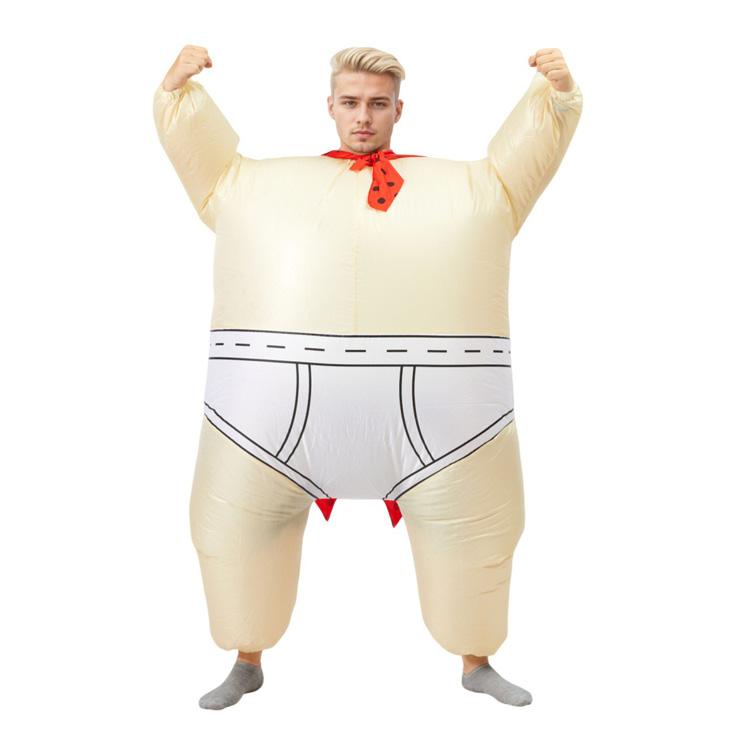 Big fat man inflatable costume