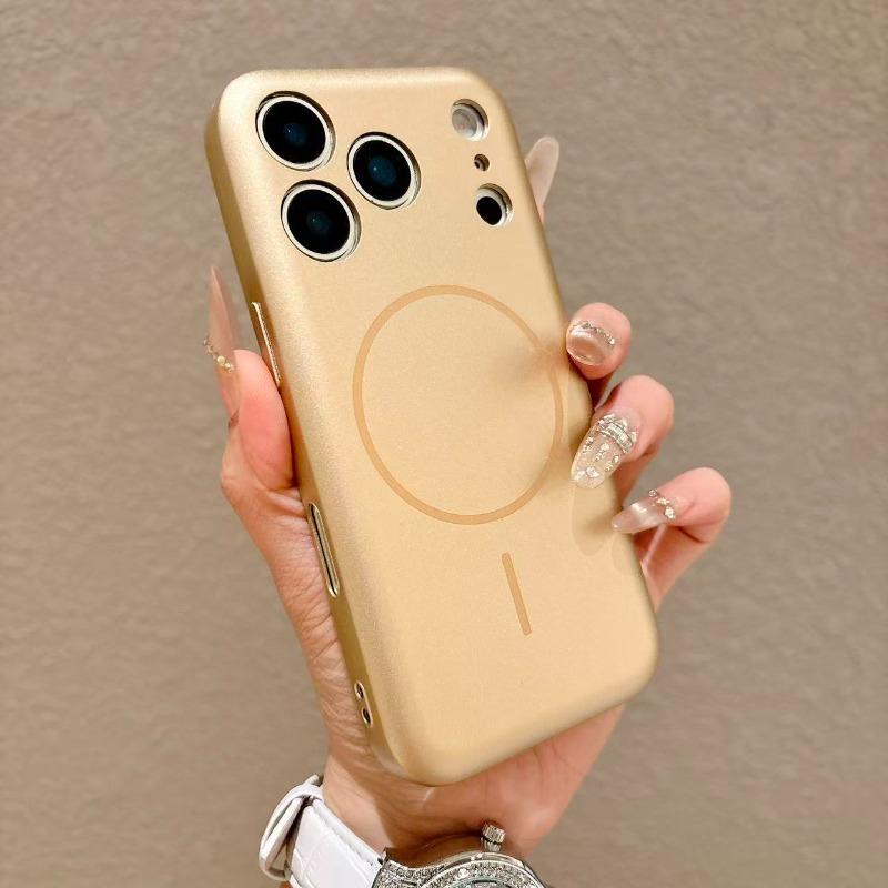 Matte finish Liquid Silicone For Case For For Iphone 17 16 1 14 13 Pro Max Magnetic Wireless Charger Fall prevention Cover