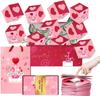 Valentijnsdag verrassing springdoos verjaardag creatieve geschenkdoos stuiterende rode envelop geschenkdoos