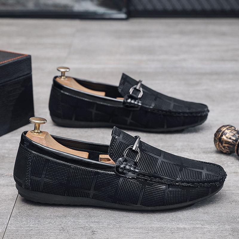 

Весенне-летние туфли Doudou 2025, новые мужские туфли на одной педали, дышащие, повседневные, модные лоферы, мужские туфли для вождения, мягкая подошва 44