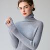 Women's 100% Pure Cashmere Striped High-Neck Slim Fit Sweater - Warm Knitwear for Autumn/Winter 2026