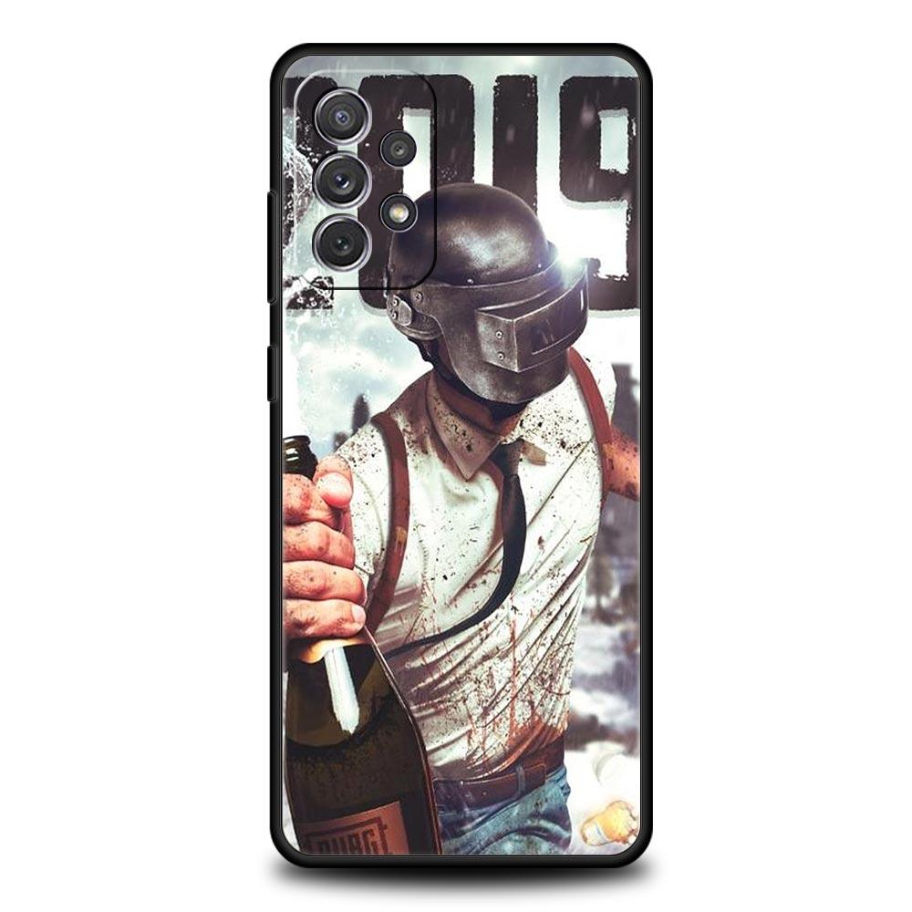 PUBG Game Telefoonhoesje Voor Samsung Galaxy A17 A07 A55 A35 A25 A15 A05s A33 5G A31 A23 A21s A13 A41 A73 A53 A51 A71 A03s S10 Cover