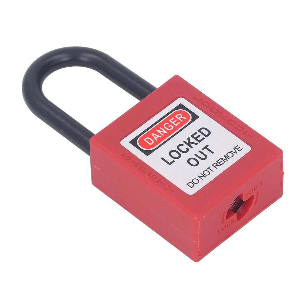 38mm Zámek Lockout Tagout Nylonový Konstruovaný Prachotěsný Bezpečný Visiací zámek s Izolovanou Energií se 2 Klíči