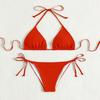 Dámský sexy bikini set Halter String Boční Dvoudílné plavky Mini trojúhelníkové plavky na plážovou dovolenou
