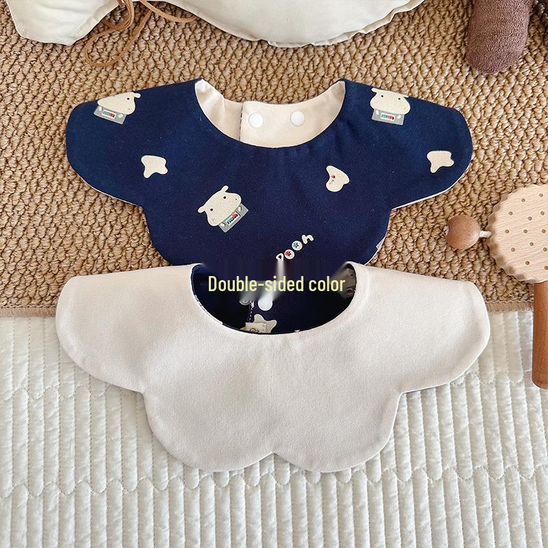 Koreanischer Stil Baumwolle Weich Wasserdicht Baby Sabberlätzchen, Doppelseitig, für 0-2 Jahre
