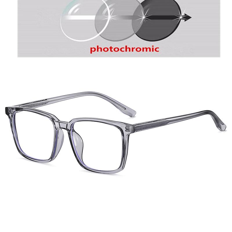 Transparent Tea Frame 1.56 Aspherical Lens Anti-Blue Light Single Vision Prescription Eyeglasses Women Men 0 -0.5 -0.75 To -6.0