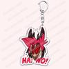 Heiß Populär Anime Cartoon Dämon Figur Schlüsselanhänger für Zubehör Tasche Angel Dust Schlüsselanhänger Ring Schlüsselring Schmuck Fans Freunde Geschenke